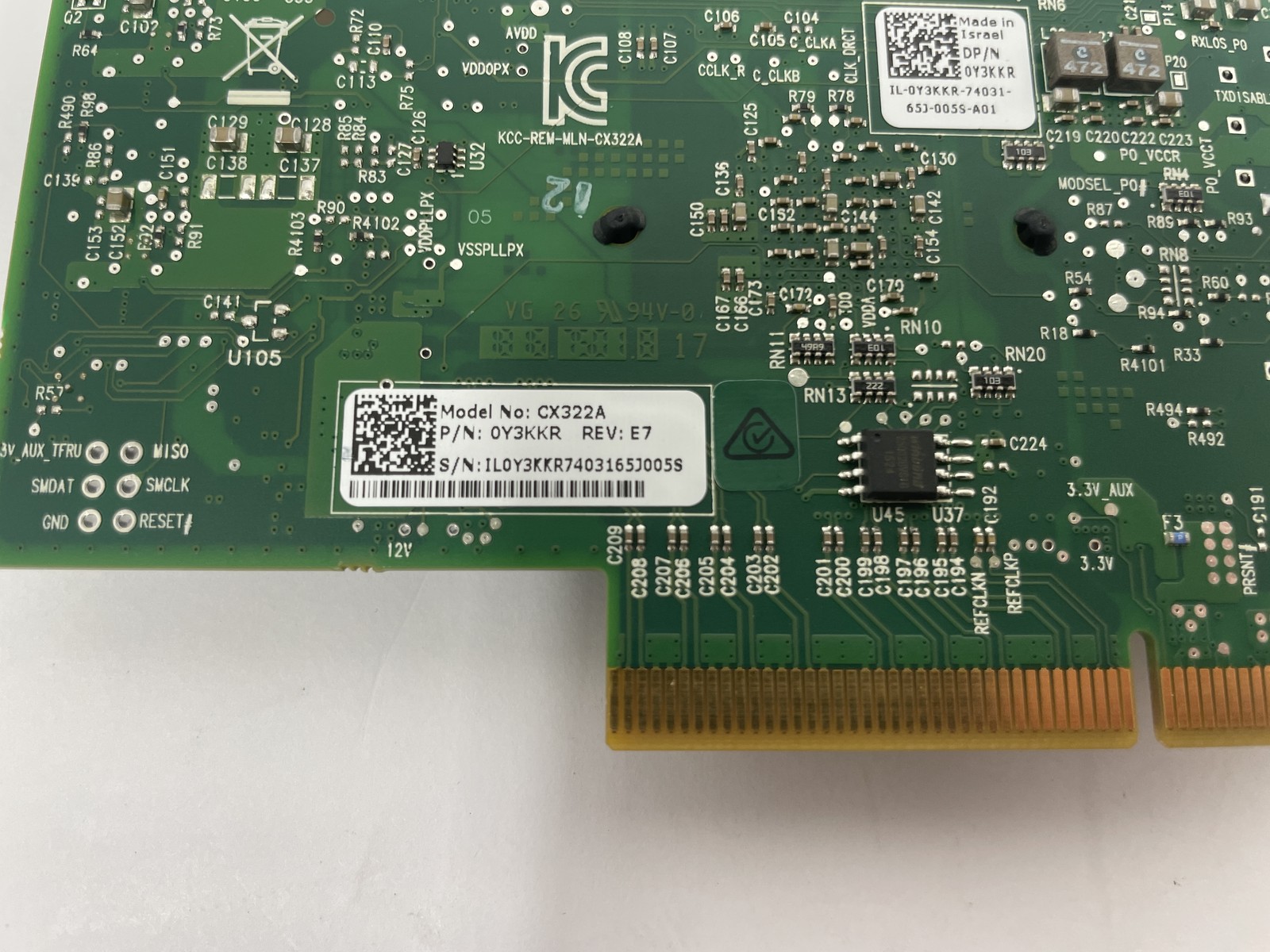 Dell Mellanox CX322A Connectx-3 2-Port 10Gbps PCI-E Network Adapter 0Y3KKR
