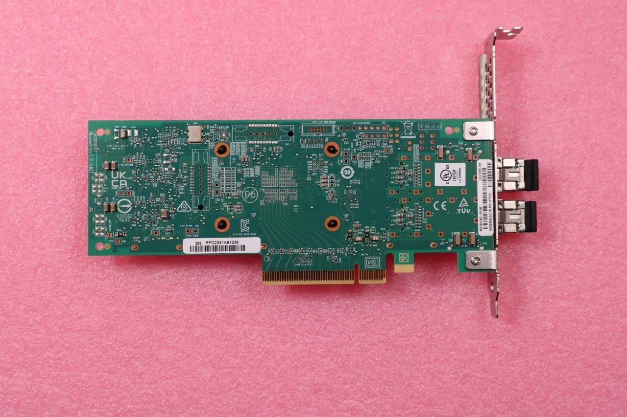 Qlogic Marvell QLE2882-SR With 2X 64GB FC SFP’s PCI-e HBA Adapter