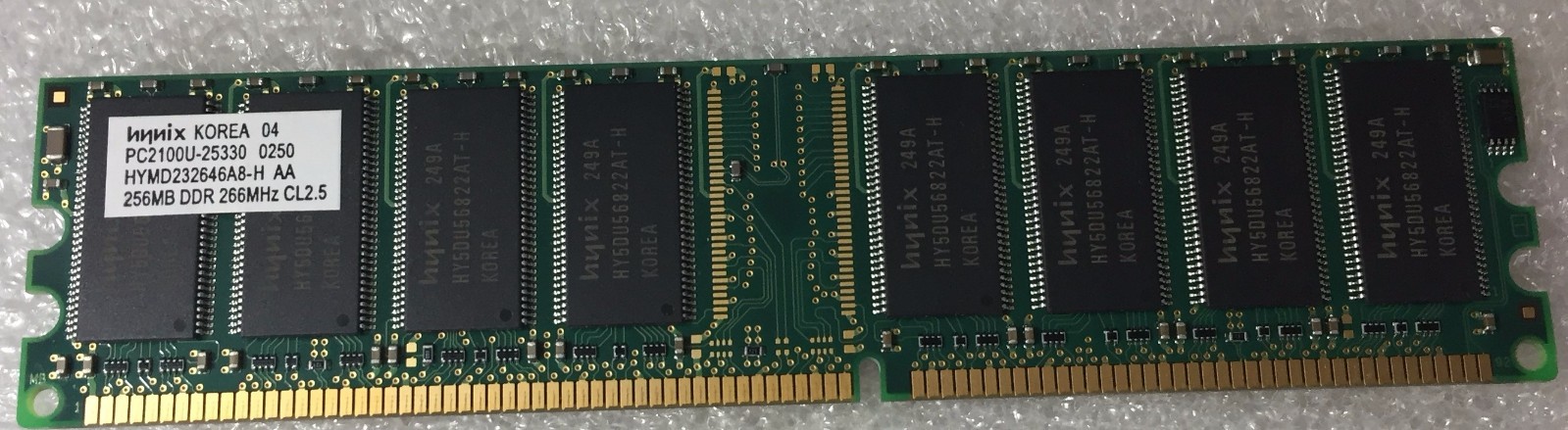hynix 256MB DDR 266MHz CL2.5 PC2100U-25330 0250 – Sony Vaio Memory Stick