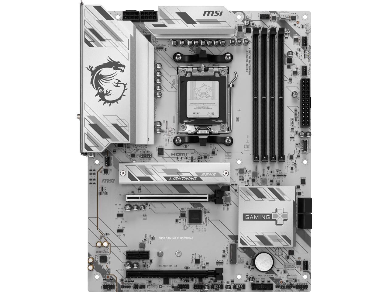 MSI B850 GAMING PLUS WIFI6E AM5 AMD B850 SATA 6Gb/s 5G Network Wi-Fi7 DDR5 Mothe