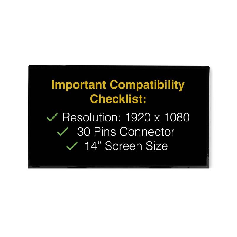 Dell XYC05 30 Pins FHD Screen Replacement LCD Display With Tools
