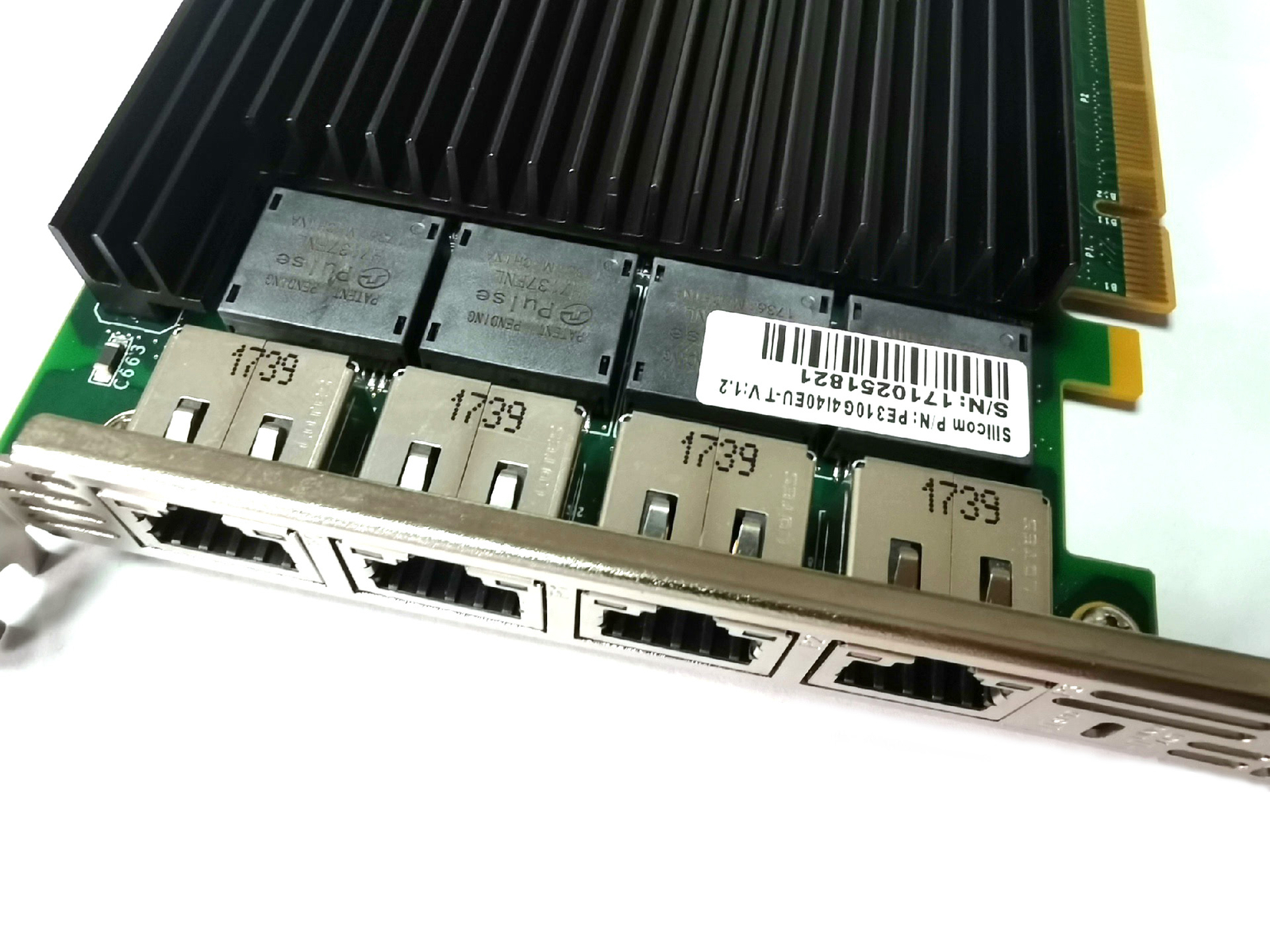 Silicom Quad Port 10Gb PCIe RJ45 PE310G4I40EU-T X540-T4 Ethernet Network Adapter