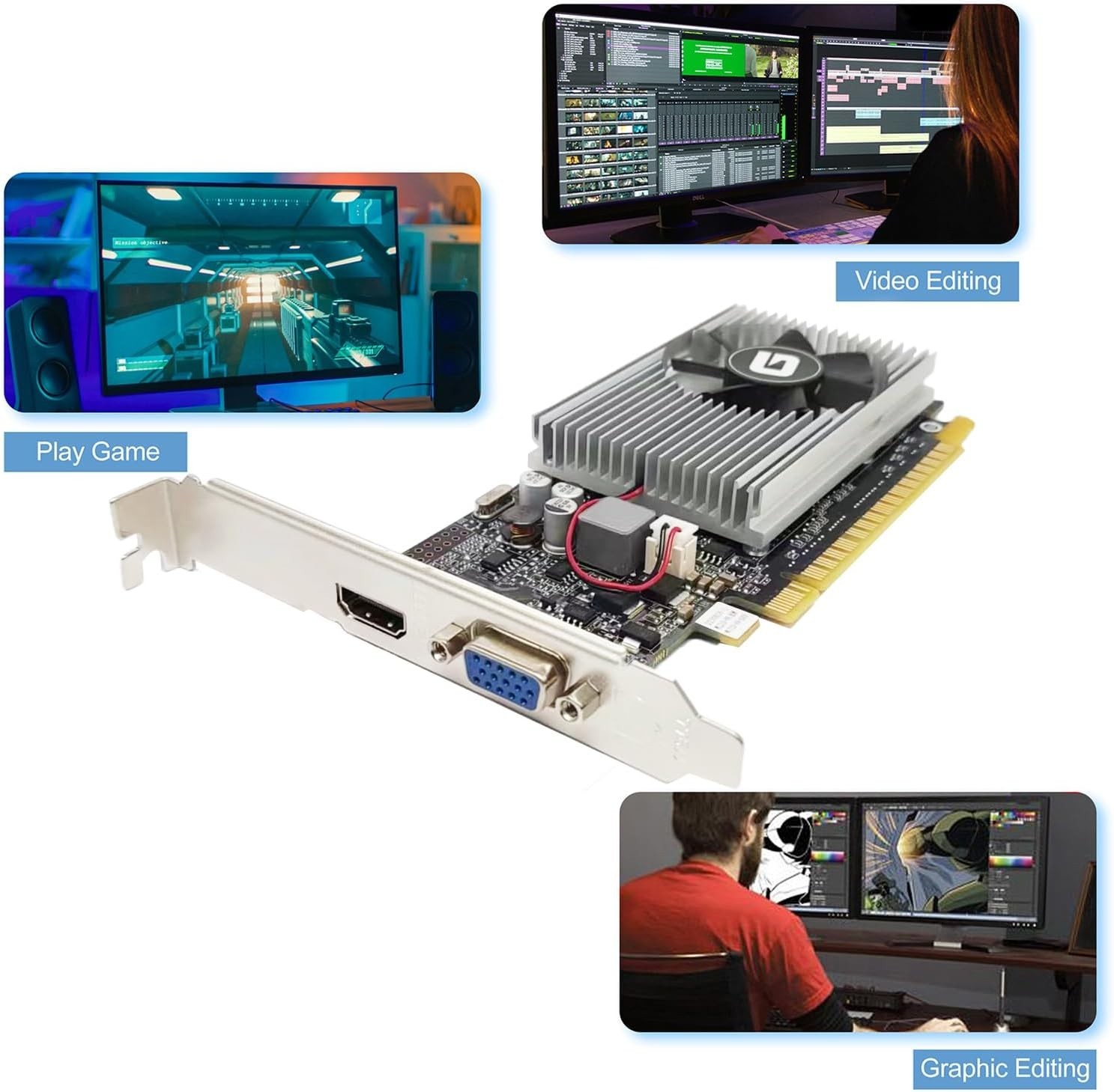 NVIDIA GeForce GT 210 1GB Entry-Level GPU – Perfect for HTPC and Casual Gaming