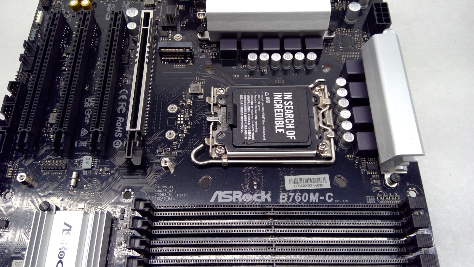 ASRock B760M-C Intel Socket LGA1700 DDR5 Micro ATX WI-FI Motherboard