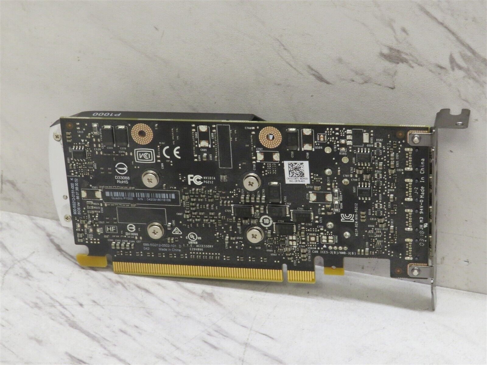Nvidia Quadro P1000 4GB GDDR5 PCI-Express Video Card Dell 01DX71 1DX71