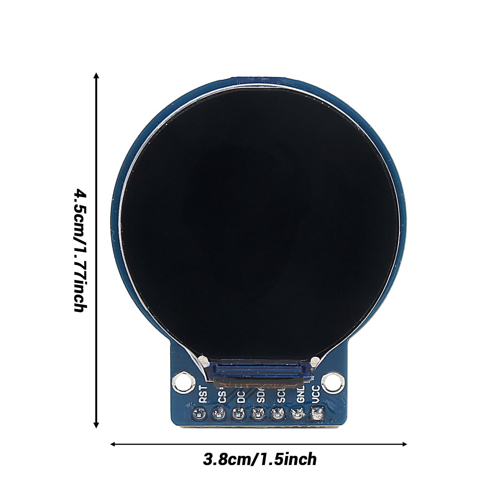 2Pcs 1.28 Inch LCD Round Screen TFT Display Board GC9A01 Driver 1.28″ TFT LCD…