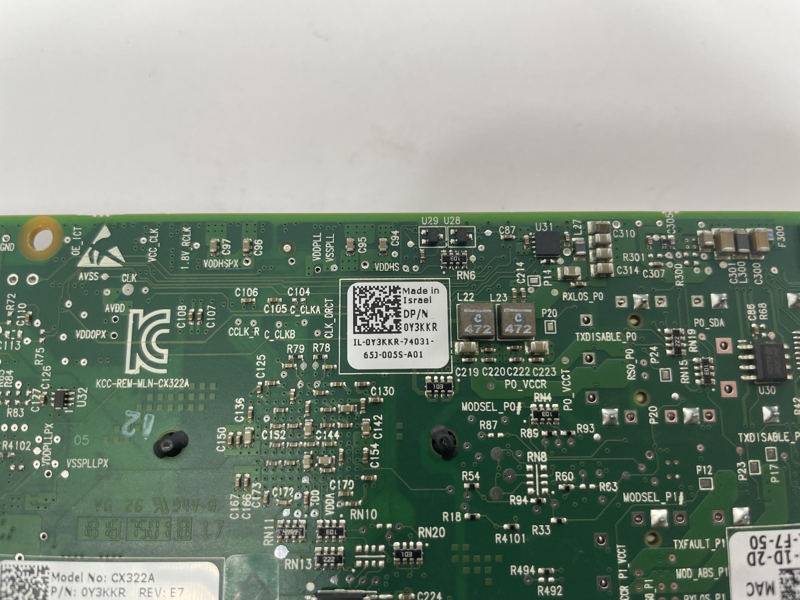 Dell Mellanox CX322A Connectx-3 2-Port 10Gbps PCI-E Network Adapter 0Y3KKR