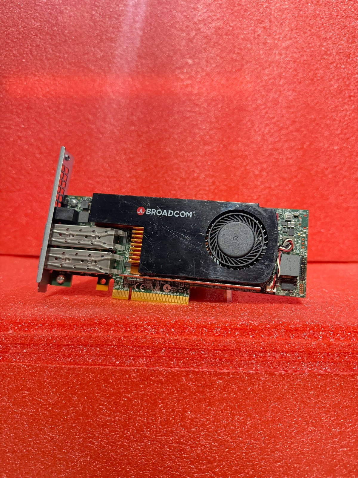 Broadcom BCM958802A8046C Dual-Port 25GbE SFP28 PCIe x8 16GB DDR4 SmartNIC Card