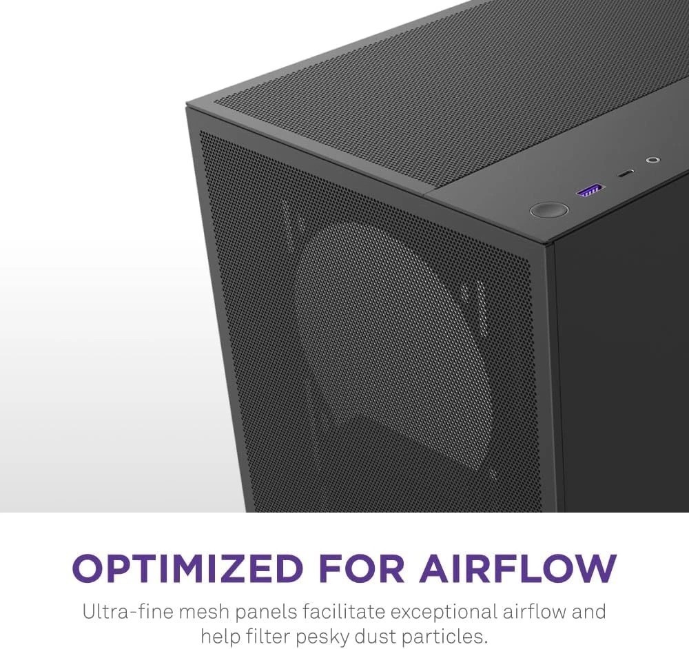 High Airflow H5 Flow 2024 ATX Mid-Tower Case – 360mm Radiator Support Included