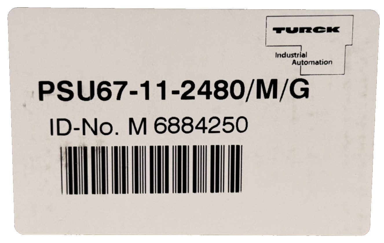 NEW TURCK PSU67-11-2480/M/G COMPACT POWER SUPPLY M6884250 PSU67112480MG