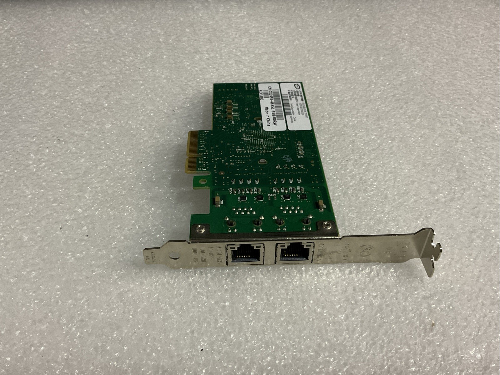 Dell 0X3959 Intel PRO/1000 PT Dual Port Lan Card D33682 RJ-45