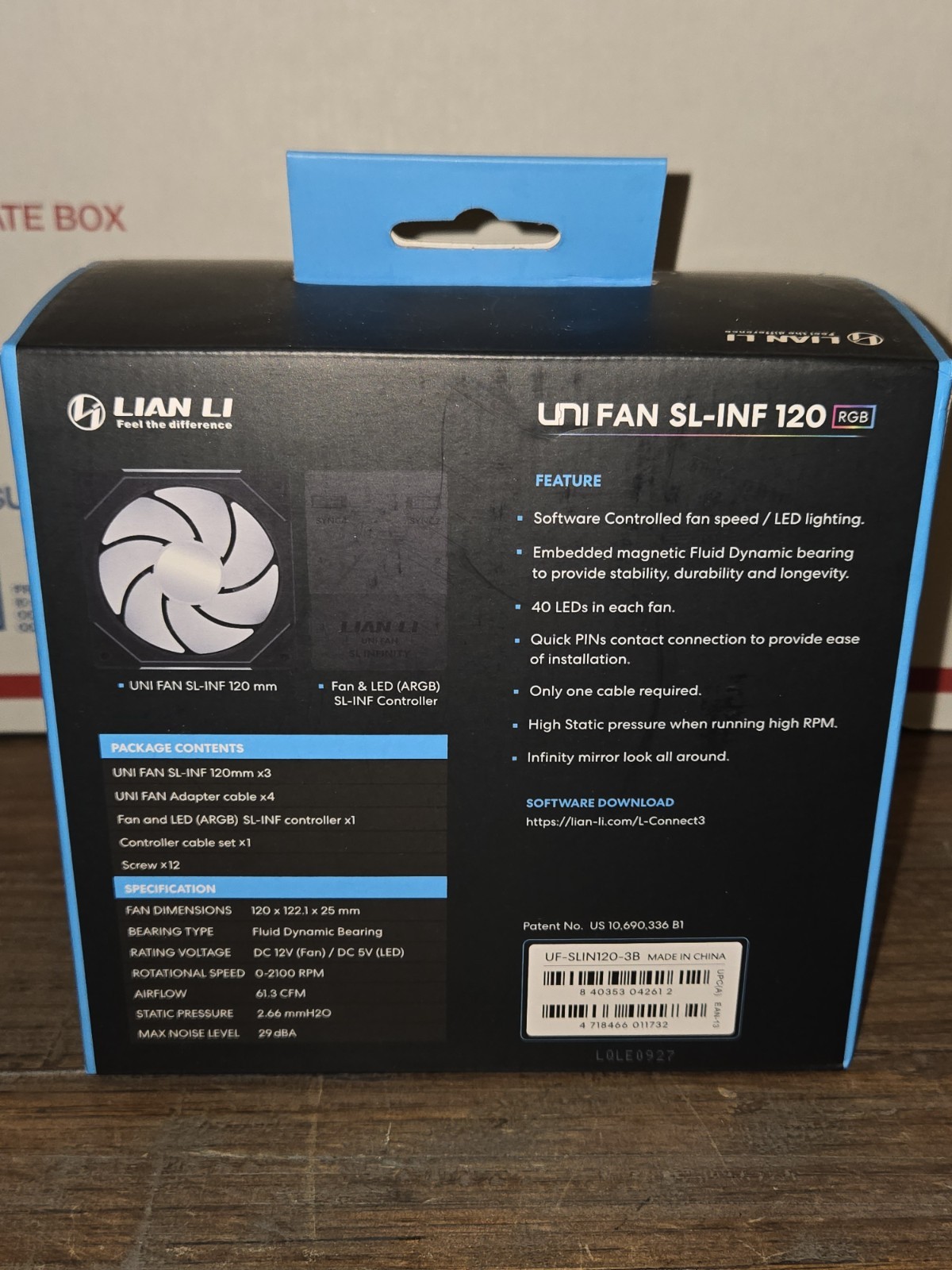 New & Sealed! Lian Li UNI FAN SL-INF 120 RGB Black 120mm Triple Fan Pack NIB!