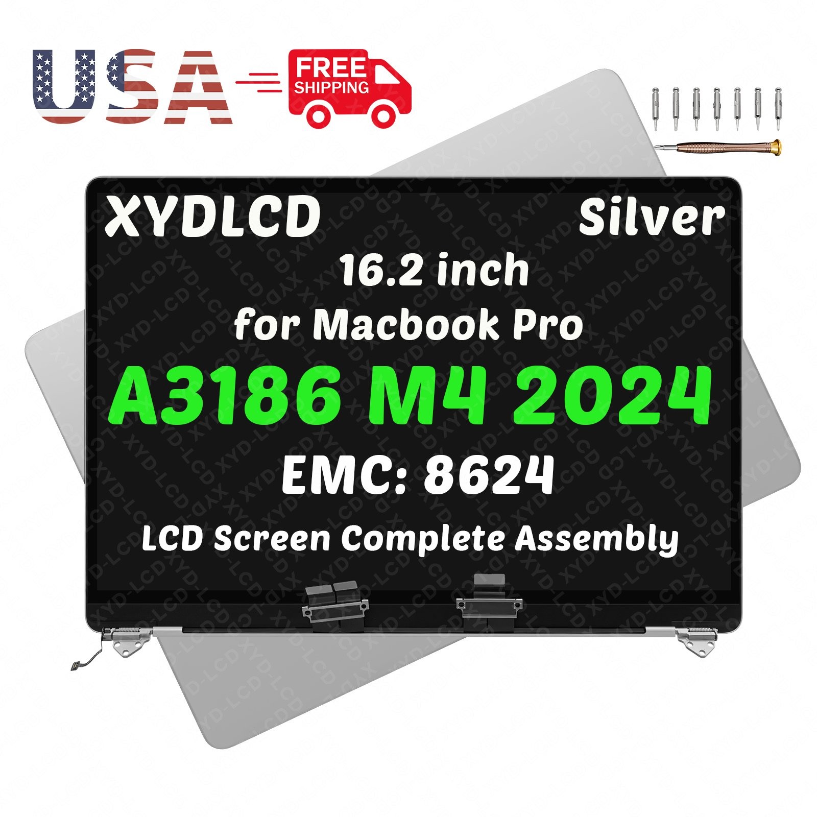 for Macbook Pro 16.2″ A3403 EMC 8895 MX2X3LL/A MX2Y3LL/A LCD Screen Replacement