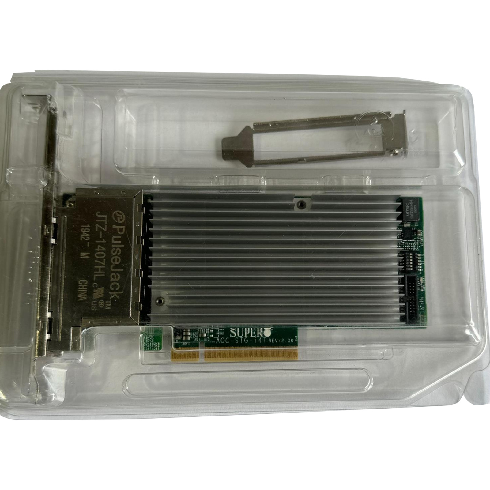 Supermicro AOC-STG-I4T 10GB RJ45 Quad Port PCIe x8 Server NIC Both Bracket