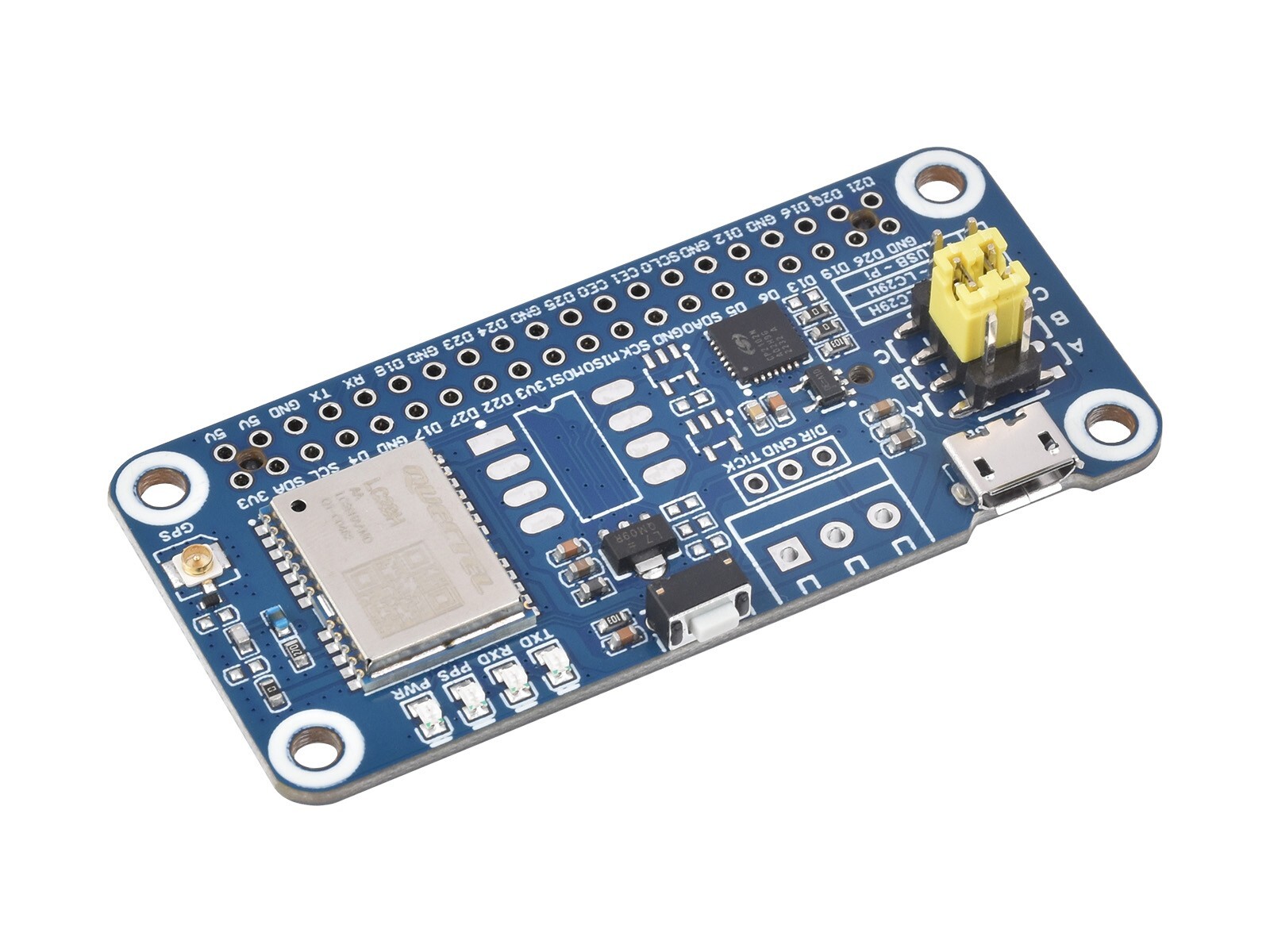 Waveshare LC29H Series Dual-band GPS Module for Raspberry Pi RTK Function Option