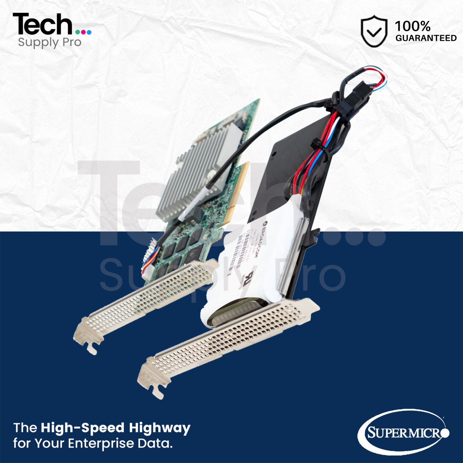 AOC-S3916L-H16iR-32DD Supermicro 16-Port 12GB/s SAS PCIe 3.0 x16 Network Adapter