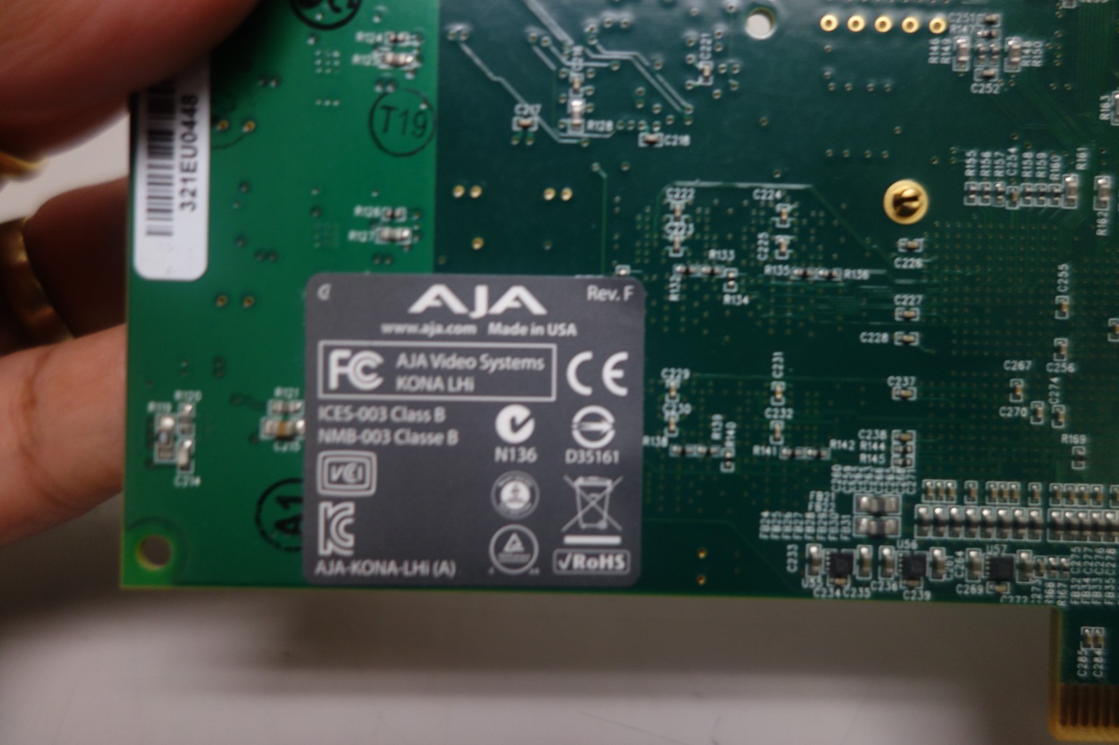 AJA KONA-LHI-R0 Multi-Format Analog & Digital I/O Capture Card