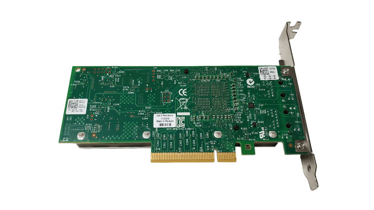 DELL X540-T2 10Gb Dual Port Network Adapter 3DFV8 K7H46 Full Height