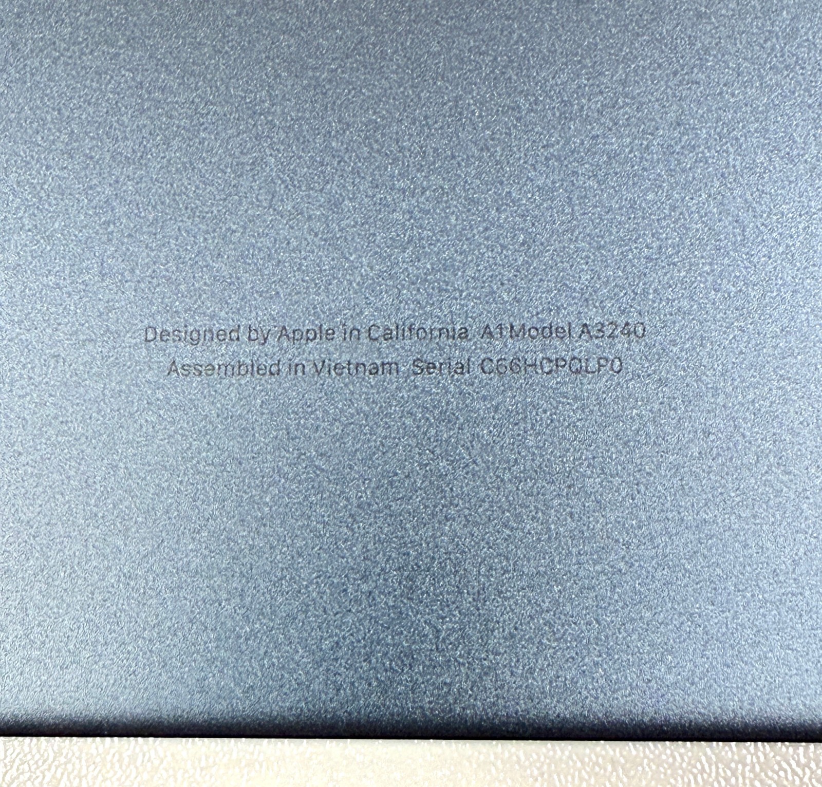 Apple MacBook Air 13″ Midnight M4 2025 A3240 Lower Bottom Case Cover OEM NEW
