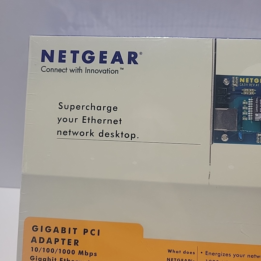 Netgear Gigabit Ethernet PCI Adapter GA311 1000 MBPS Performance 2006 Vintage