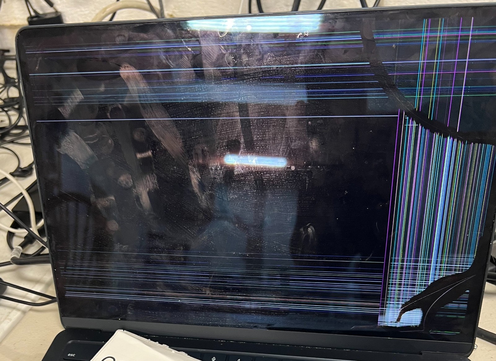 Apple MacBook Air A2681 2022 LCD Screen Complete Assembly Midnight Read c647