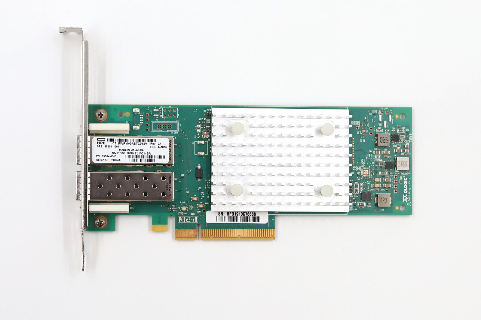 HP SN1100Q Dual-Port 16GbE Fiber Channel PCIe X8 Host Bus Adapter P/N:853011-001