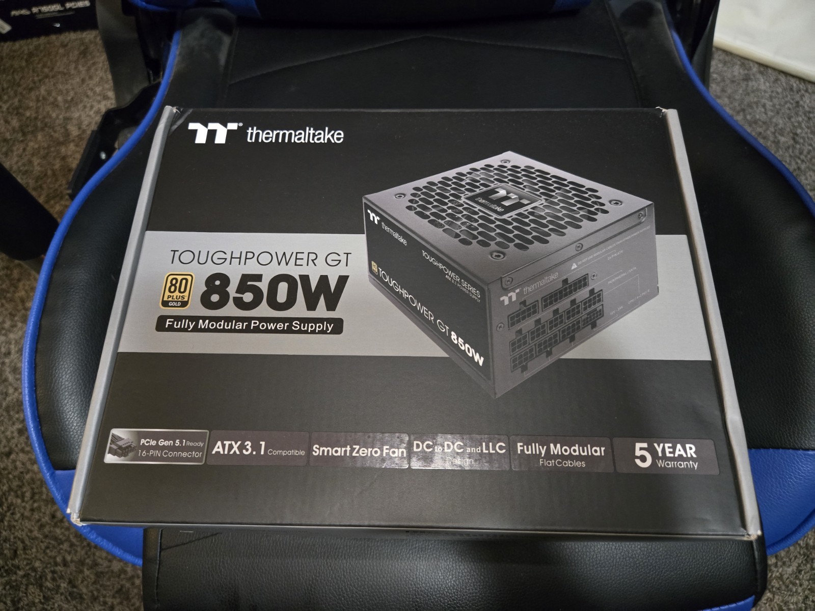 Thermaltake Toughpower GT 850W ATX 3.1 Power Supply + 3 Modular Cables ONLY