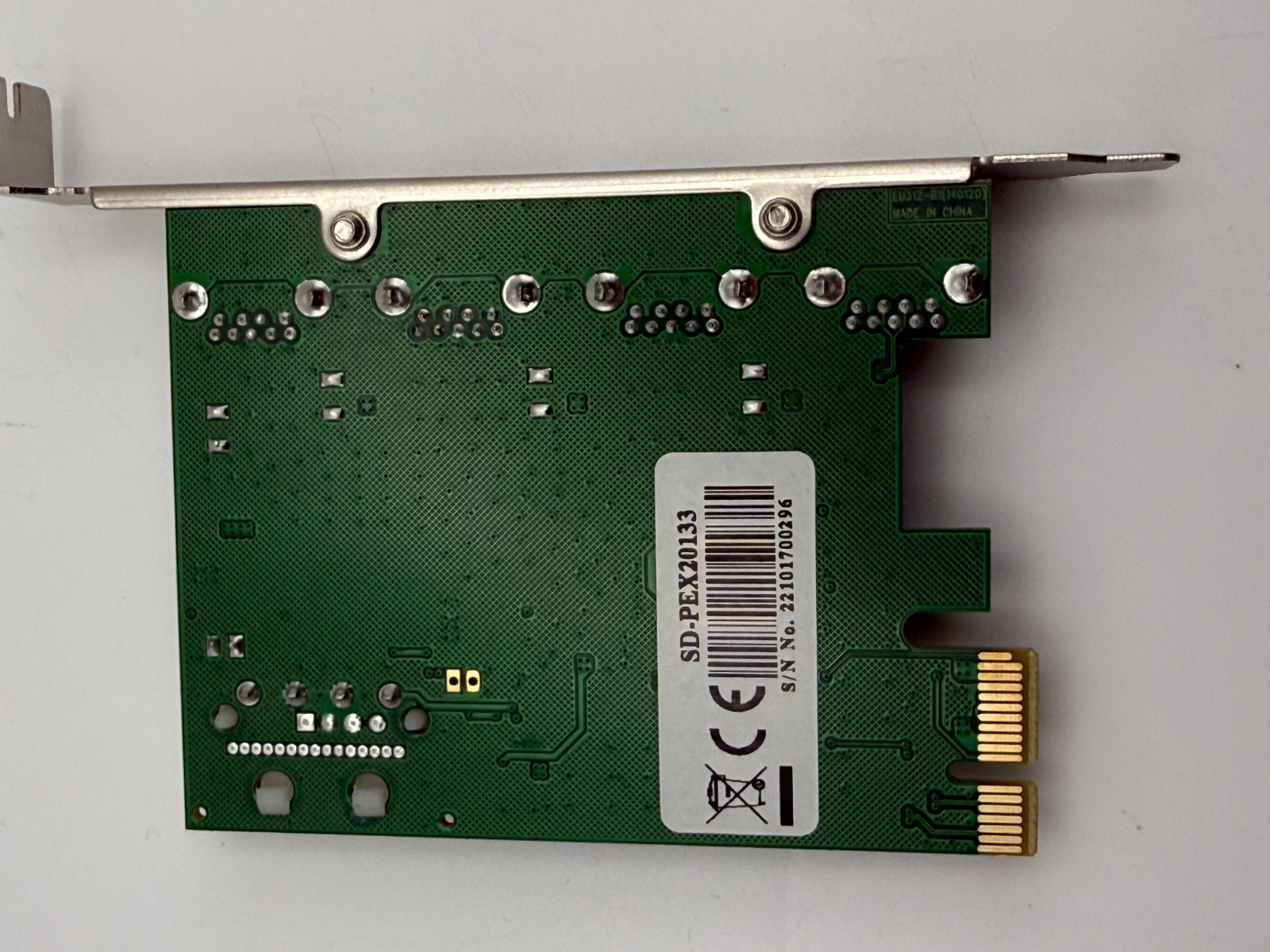 PCIe x1 4-Port USB 3.0 Expansion Card Adapter w/ Molex Power – Tested