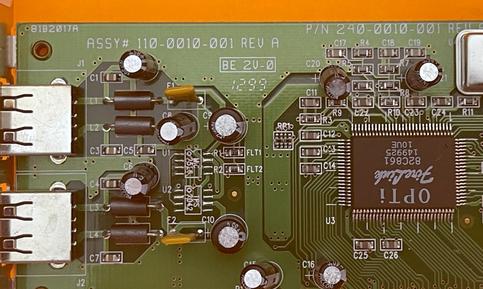ENTEGRA PCI-2U 2 PORT USB CARD PCI PREOWNED SEE DESCRIPTION P/N 240-0010-001