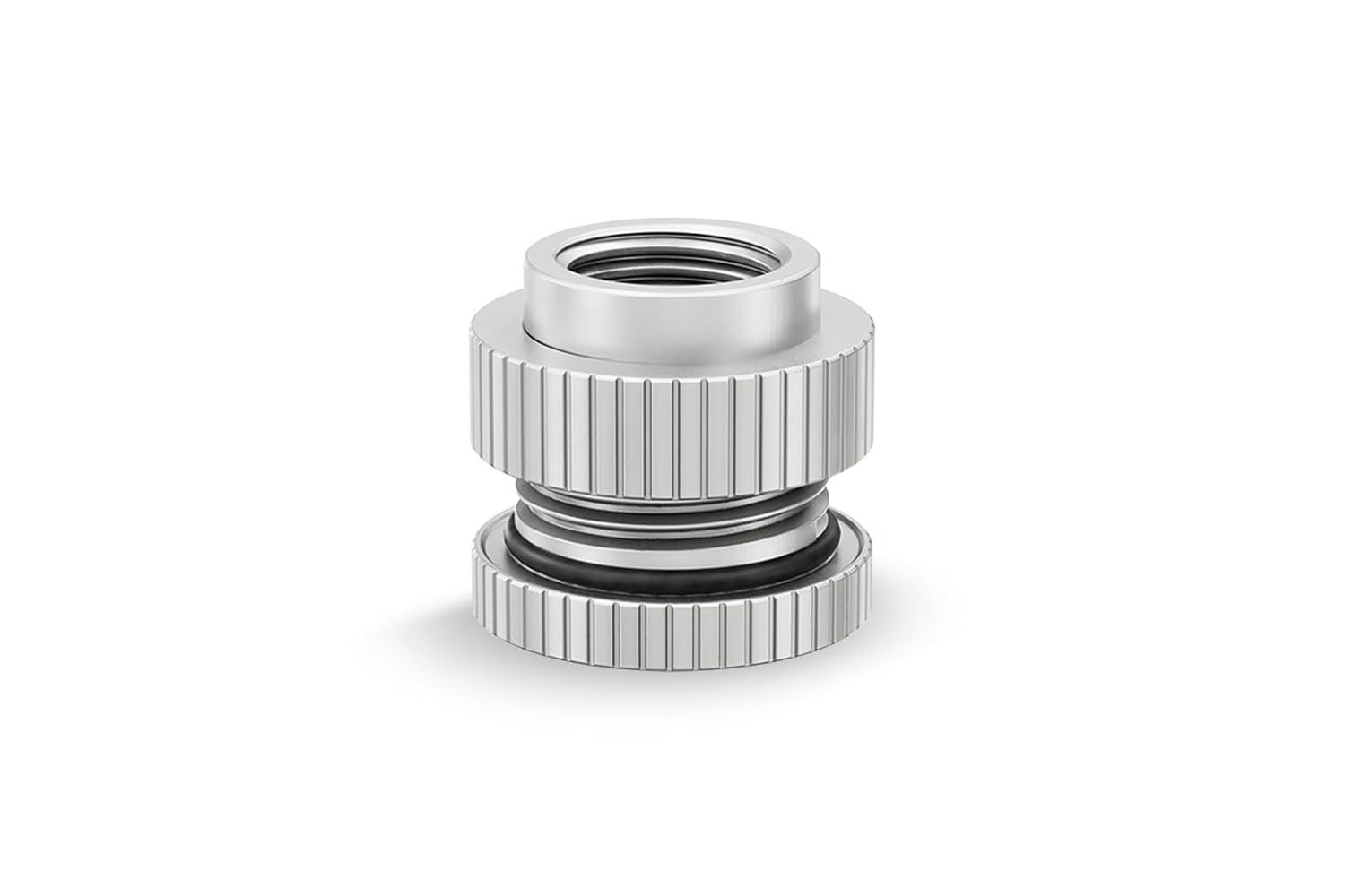 EKWB EK-Quantum Torque Pass-Through Adapter Fitting G1/4″ Satin Titanium – 2 PK