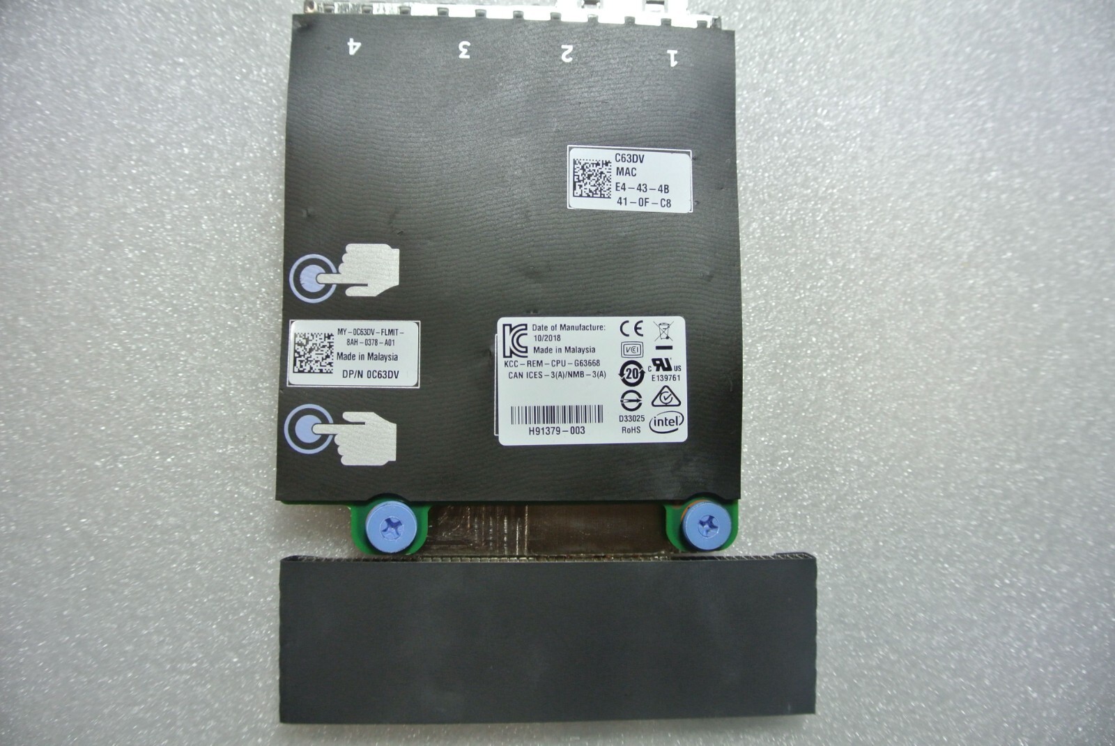 C63DV DELL Intel X520 2 x 10GB | i350 2 x 1GB Daughter Card 0C63DV