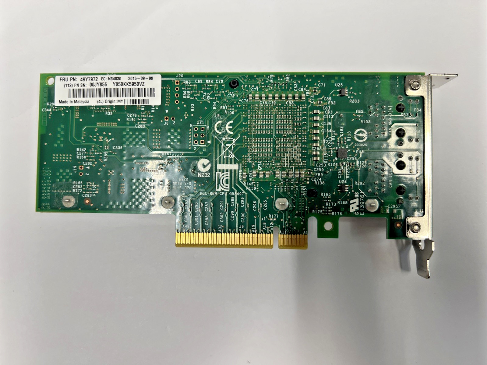 🔥 Intel 00JY856/49Y7972 Dual-Port 10GbE Network Adapter Card #