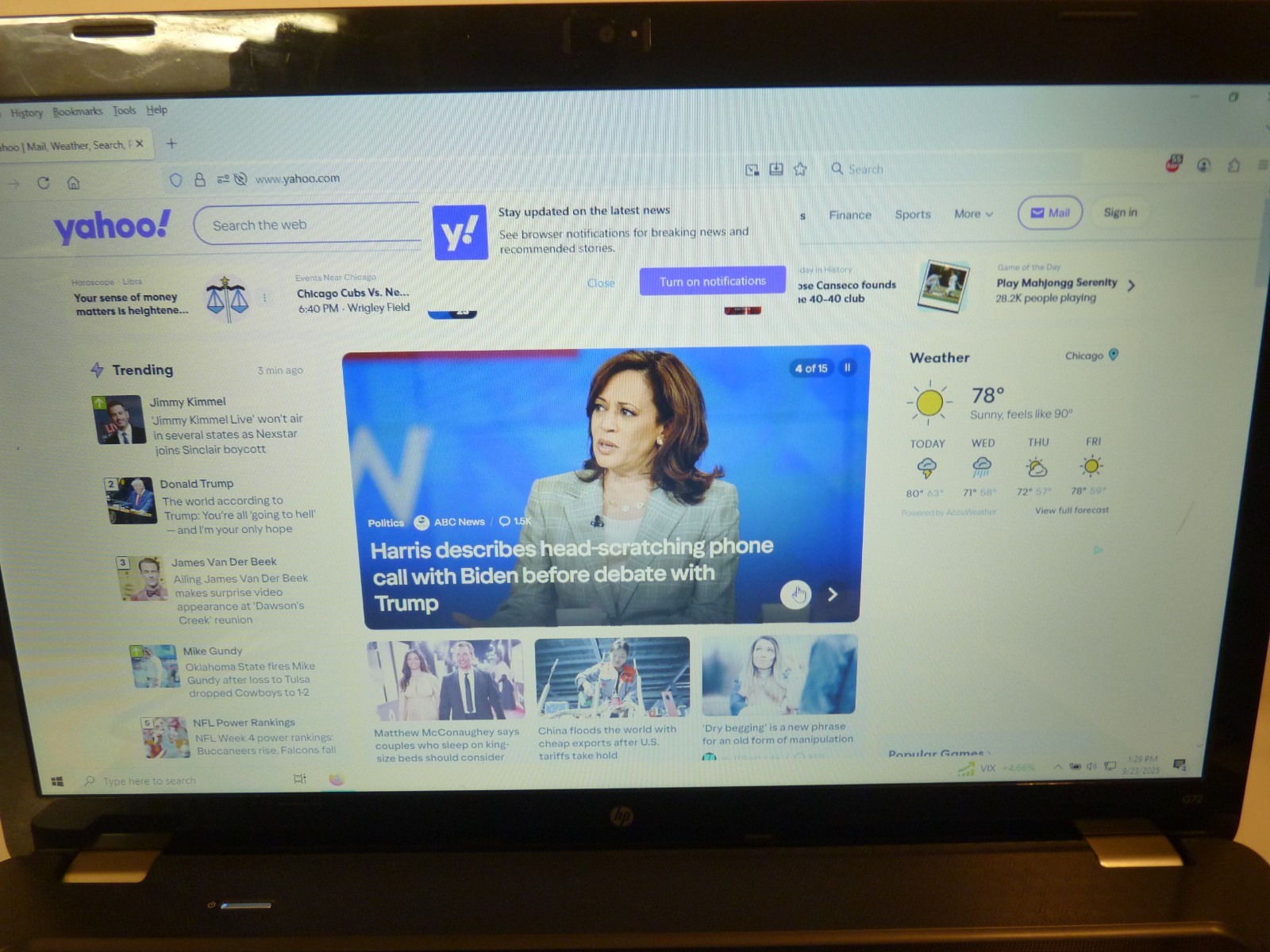 HP 17.3″ Laptop G72t-b00 1080p Core i3 8GB Ram 320 GB HDD Win 10 Home 64 Bit