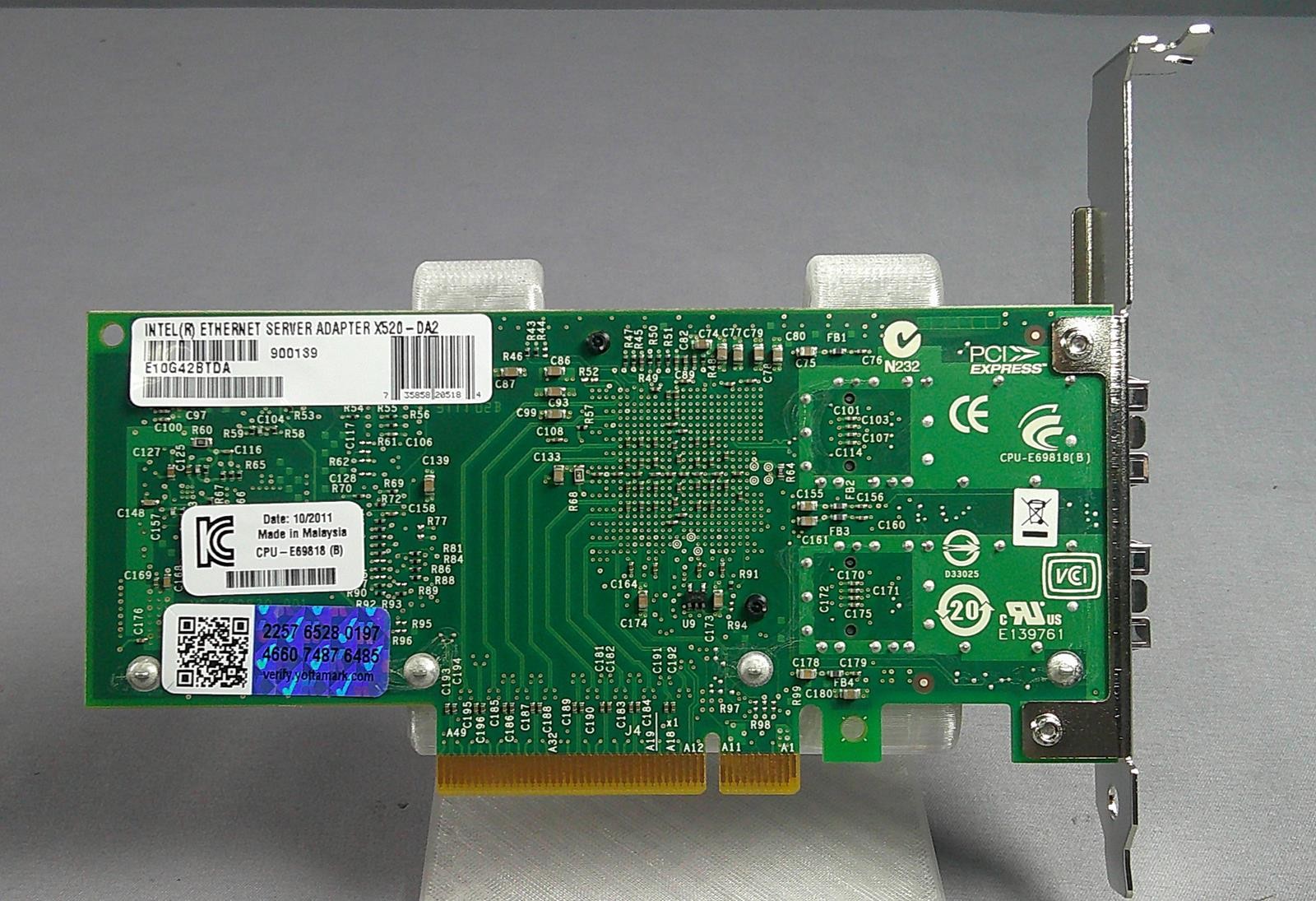 INTEL X520-DA2 Ethernet Server Adapter ***Used Very Good***