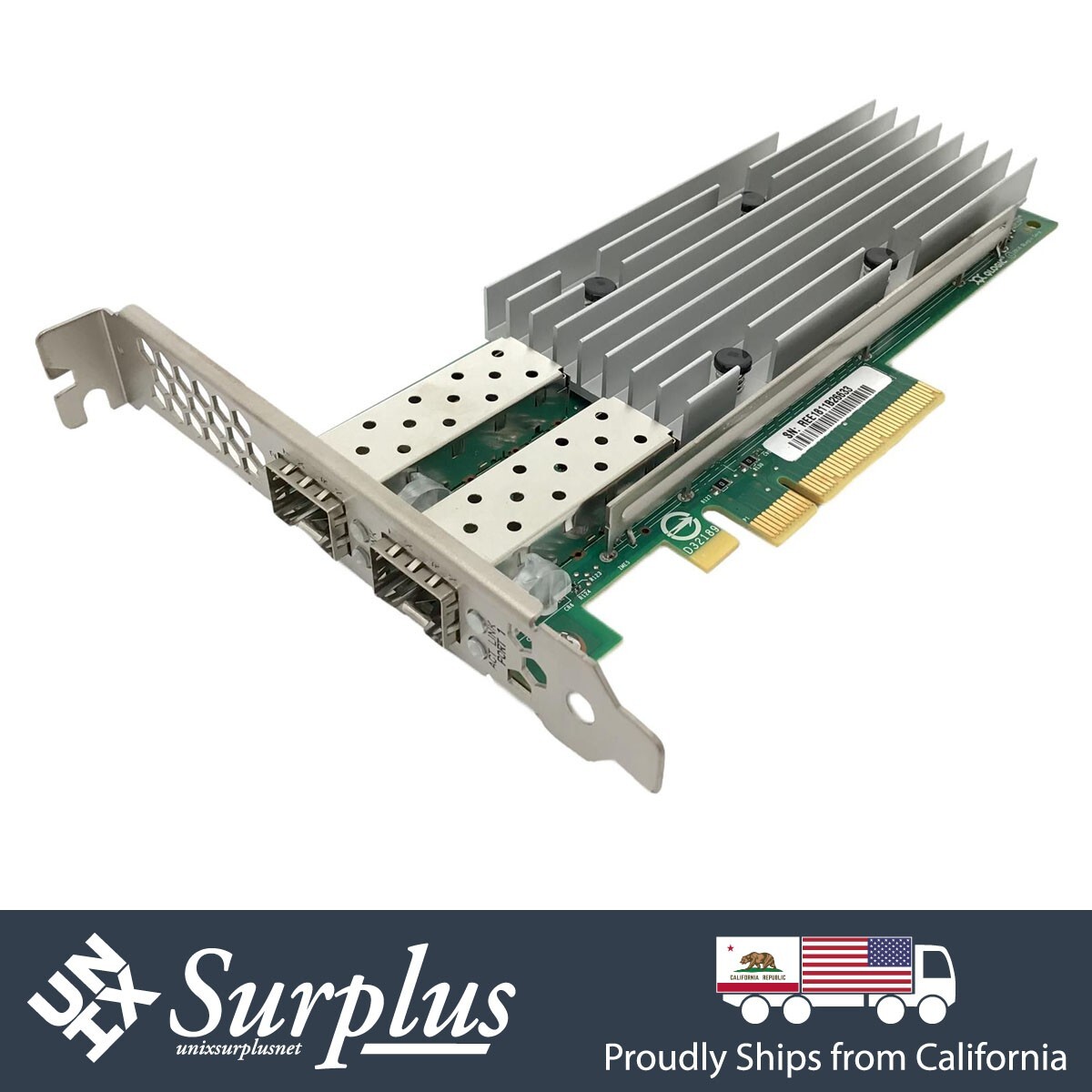 25GbE SFP28 Dual Port NIC QLogic PCIe x8 Ethernet Network Adapter High Profile