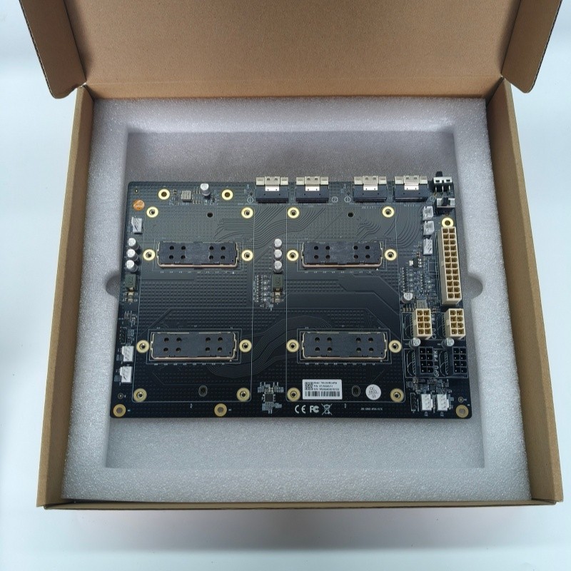 NVIDIA V100 SXM2 GPU Base Board Kit with PCIe Adapter & Cables for AI Server