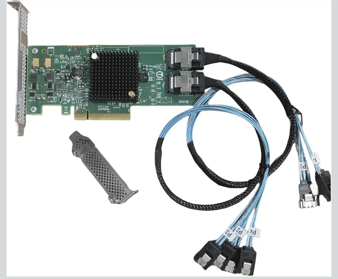 9207-8i 6Gbs SAS 2308 PCI-E 3.0 HBA IT Mode for ZFS FreeNAS unRAID Host Bus…