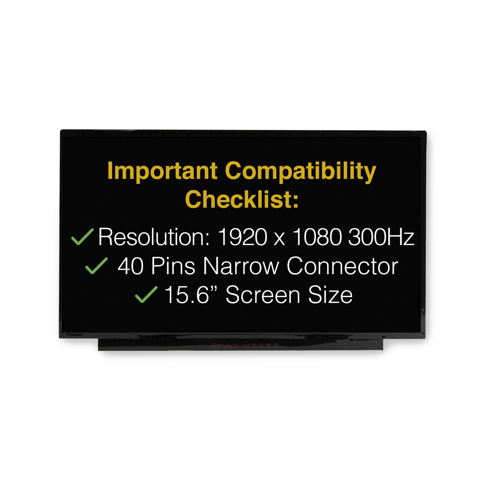 TL156VDXP01-01 40 Pins FHD Screen Replacement LCD Display With Tools