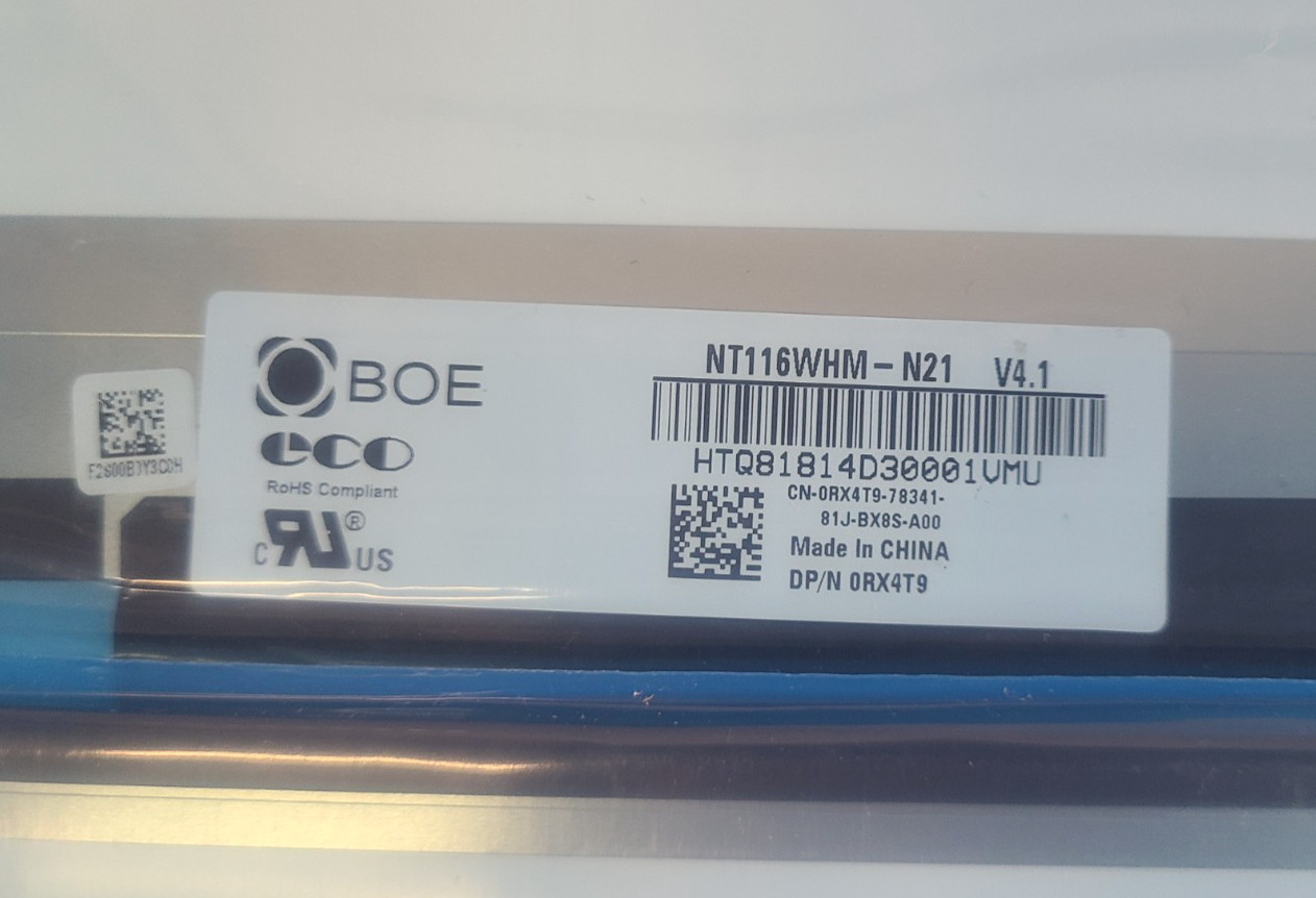 Lot of 7 NEW BOE NT116WHM-N21 V4.1 Matte 1366×768 LCD 11.6″ 30pin Displays