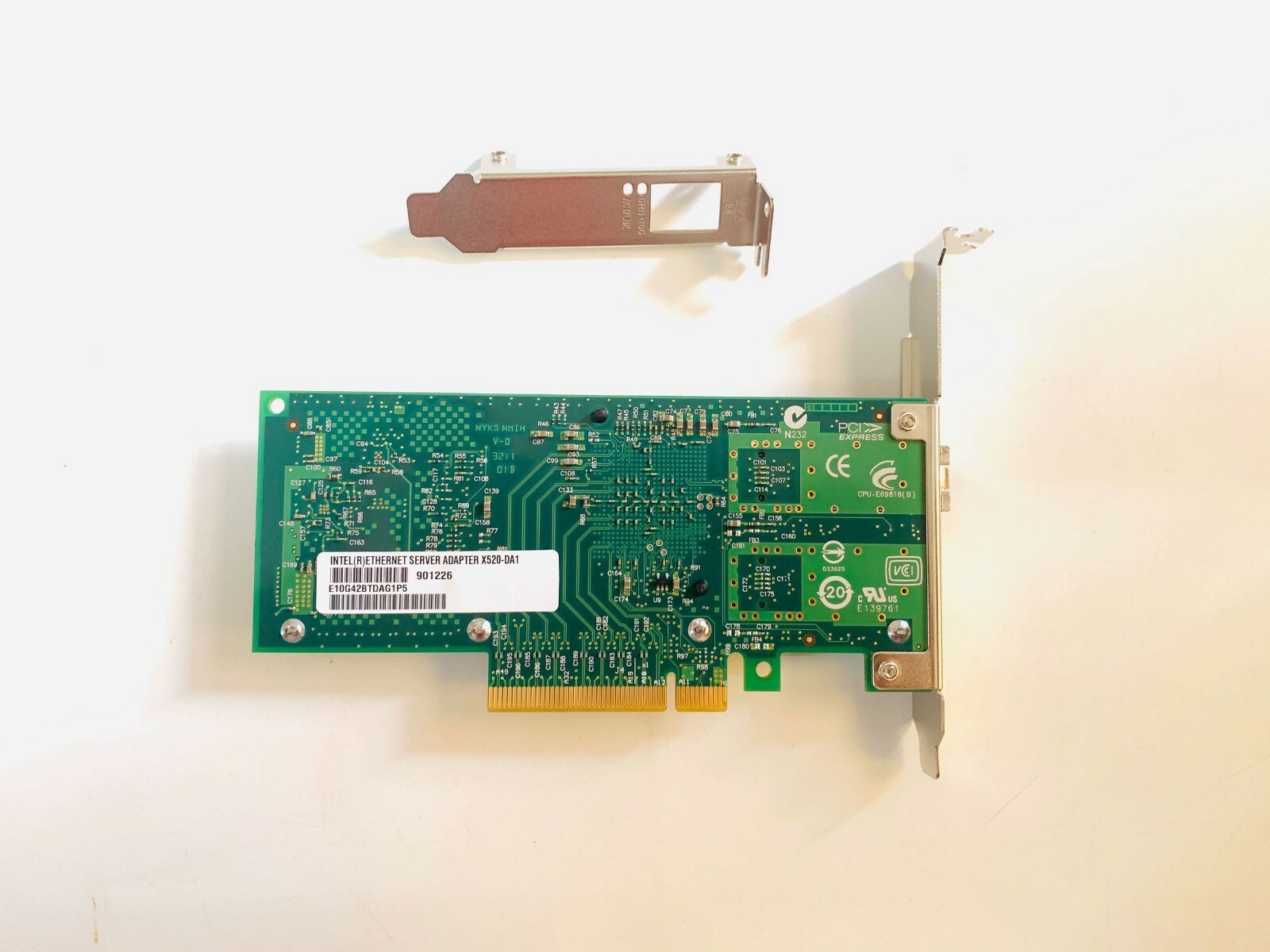 Intel X520-DA1 E10G41BTDA 10GbE Ethernet Converged Network Adapter