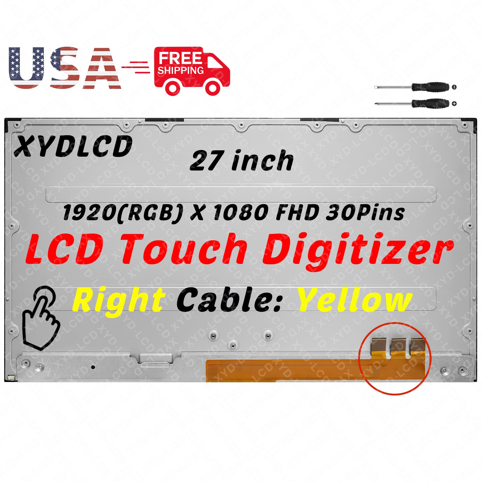 27in for HP 27-CB0203NG 27-CB0244 All-in-One LCD Touch Screen Display Digitizer