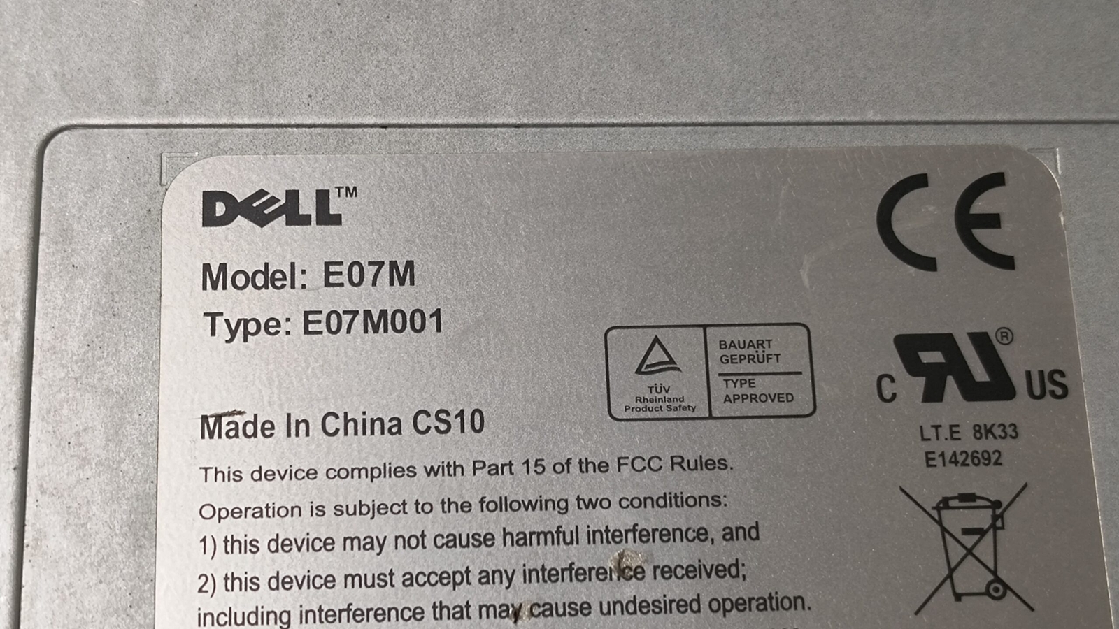 T997P Dell E07M 16 Port 10GB Ethernet Pass Through Module for M1000E
