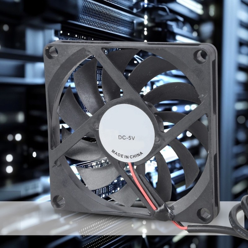 Silents 80mm Computer Case Fan USB Powered 5VDC For Electronics Cooling System