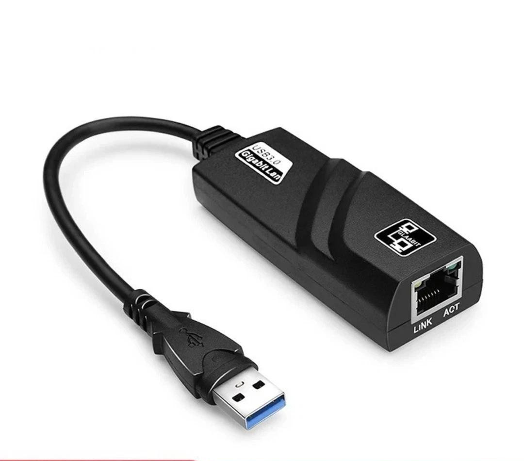 USB 3.0 Gigabit Ethernet LAN RJ45 1000Mbps Network Adapter For Windows PC Mac S