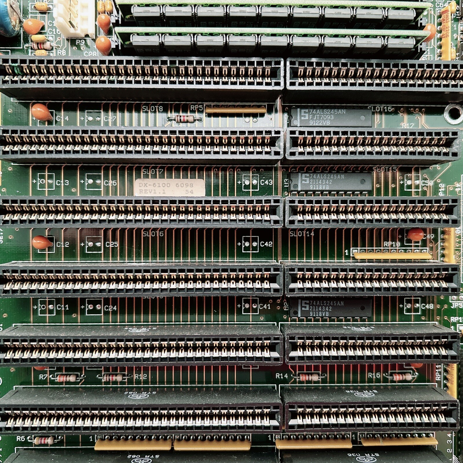 AMPTRON DX-6100 6098 Rev1.1 486-DX 33 Motherboard AT