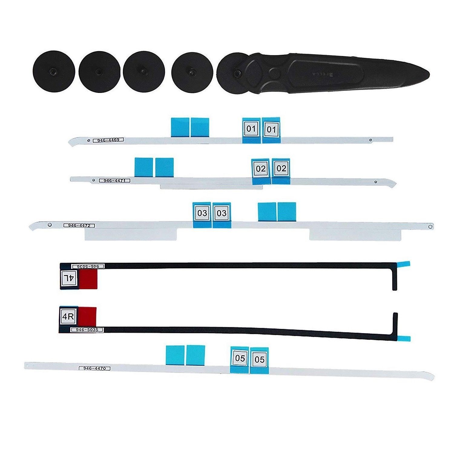 21.5″ Apple iMac A1418 LCD Screen Adhesive Strip Sticker Tape 946-4469, 946-4471