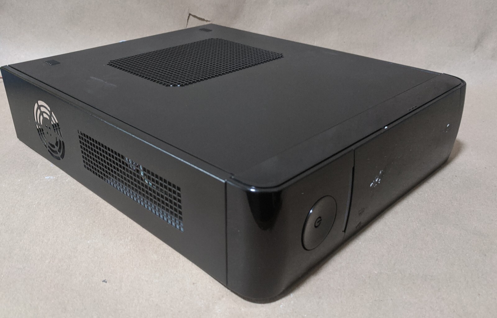 Empty Linkworld DIY Black Mini-ITX Media Center HTPC Desktop/Tower PC Case