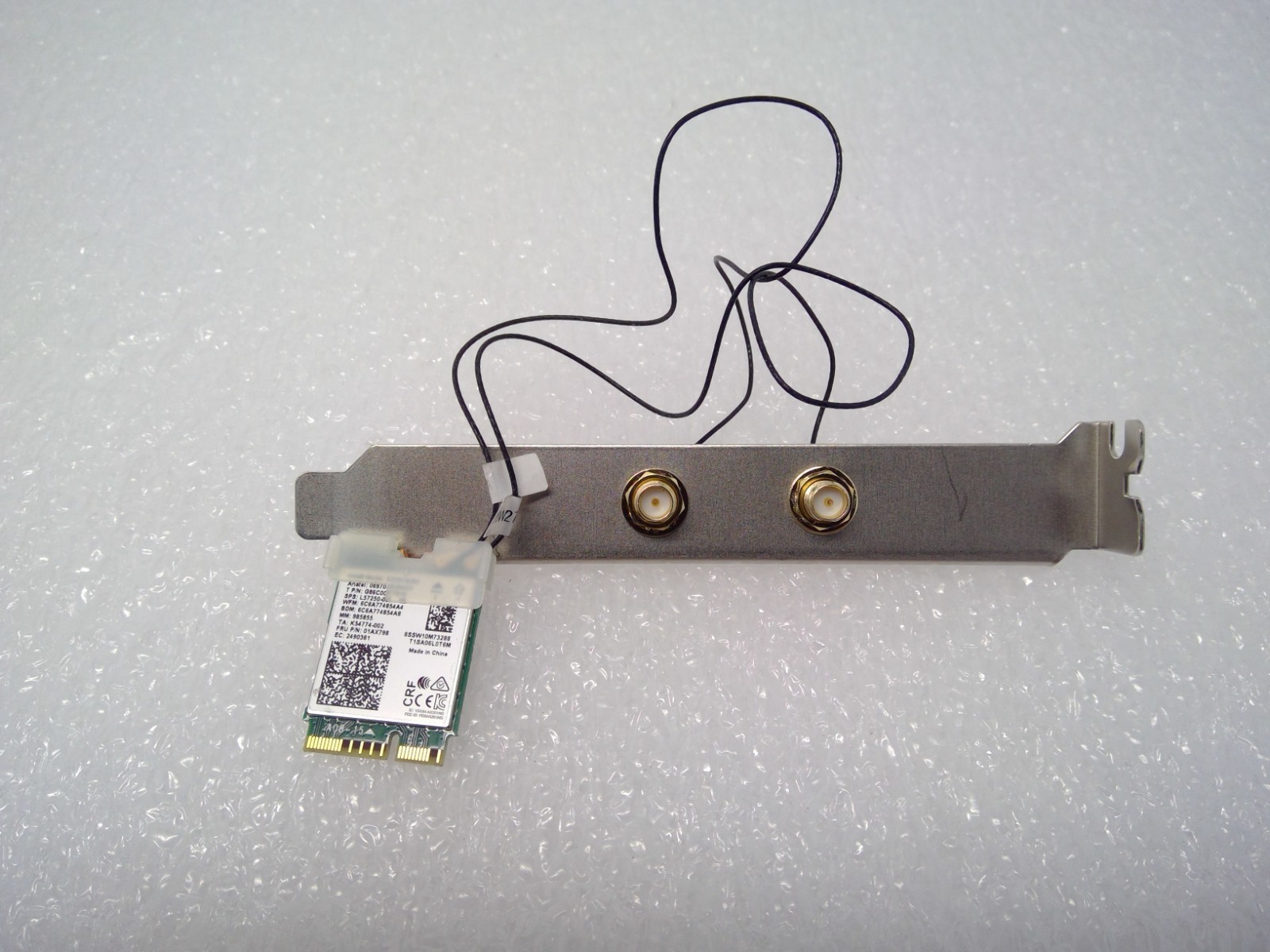 INTEL AX201NGW DUAL BAND Wi-Fi 5.0 AND 2.4GHZ + BLUETOOTH NETWORK CARD