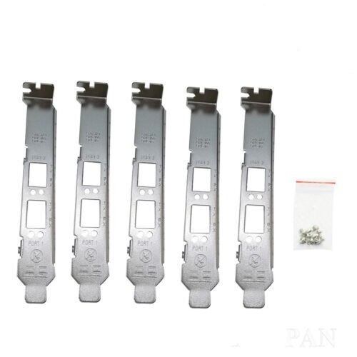 5pcs Full Height Bracket for Broadcom 57810s DELL 0N20KJ HP NC530SFP DA/SFP