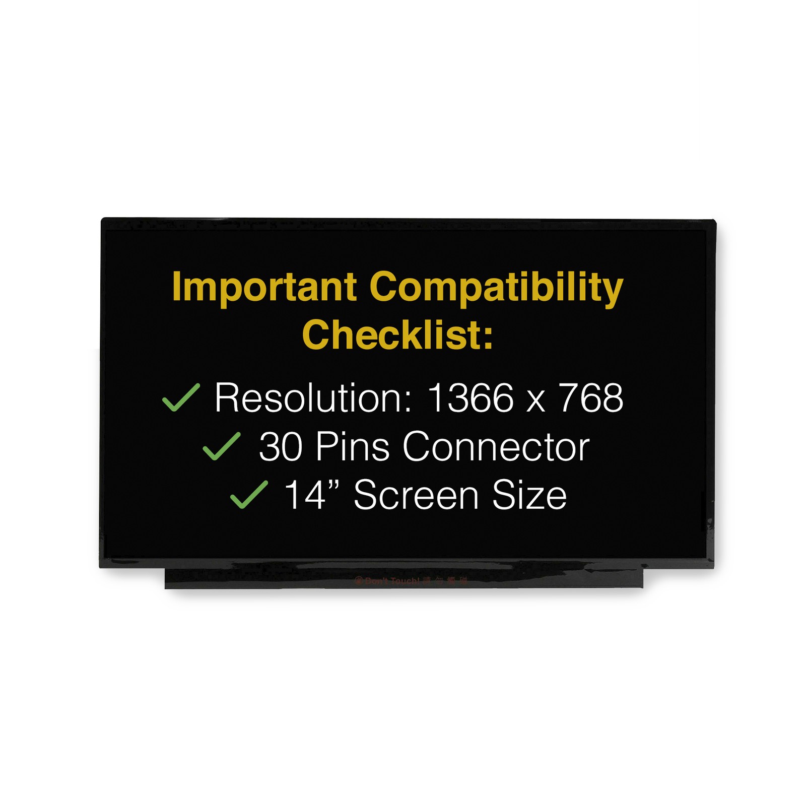 HP 14-DQ0762DX 30 Pins Screen Replacement LCD LED Display With Tools
